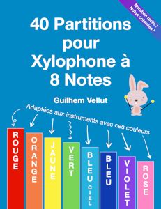 partition xylophone gratuite|Partitions coloriées pour xylophone à 8 notes